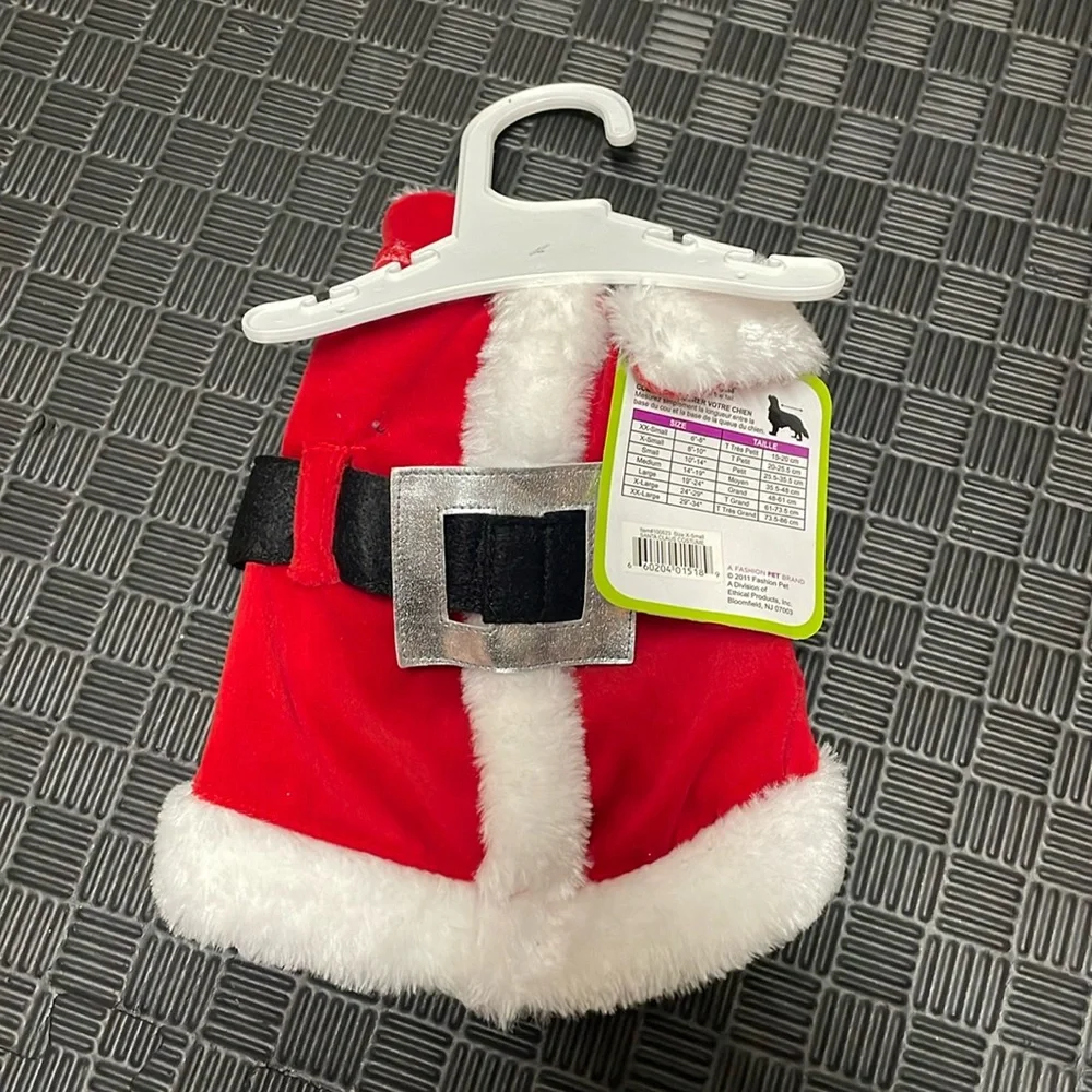 Lookin good santa dog outfit size XS